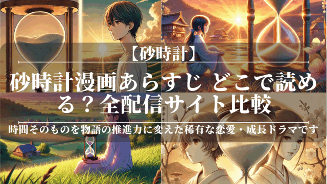 砂時計漫画あらすじ｜どこで読める？全配信サイト比較