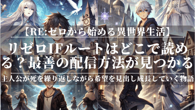 リゼロifルートはどこで読める？最善の配信方法が見つかる