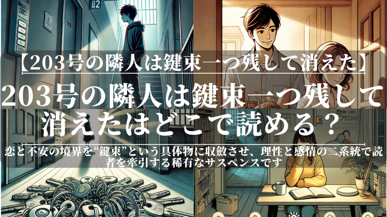 203号の隣人は鍵束一つ残して消えたはどこで読める？｜全配信サイト比較