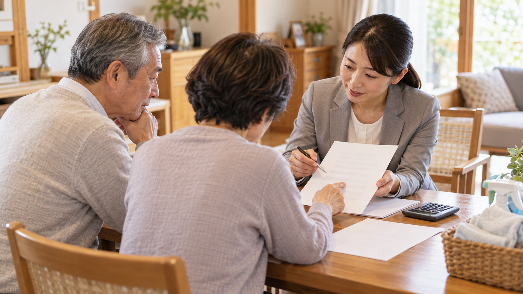 家事代行の料金や利用条件について相談する夫婦のイメージ