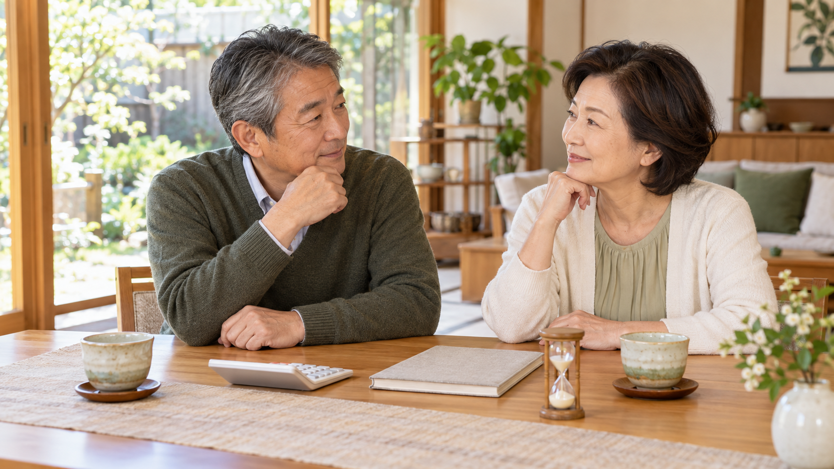 家事代行の予算と時間の使い方を考える夫婦のイメージ