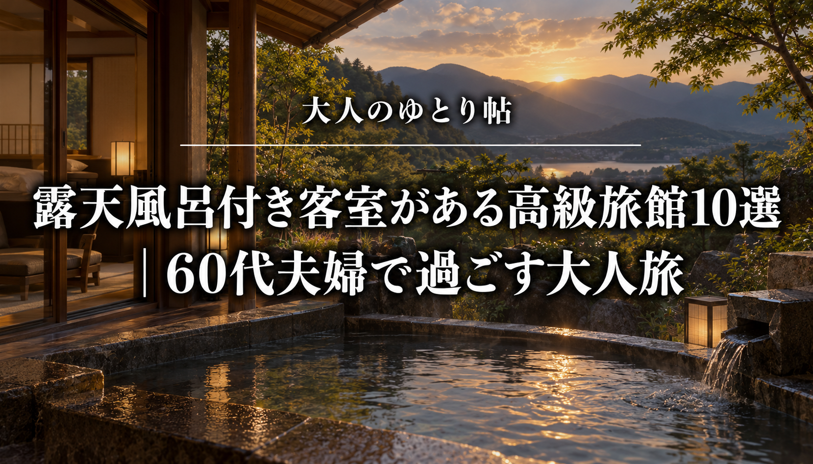 露天風呂付き客室がある高級旅館10選｜60代夫婦で過ごす大人旅