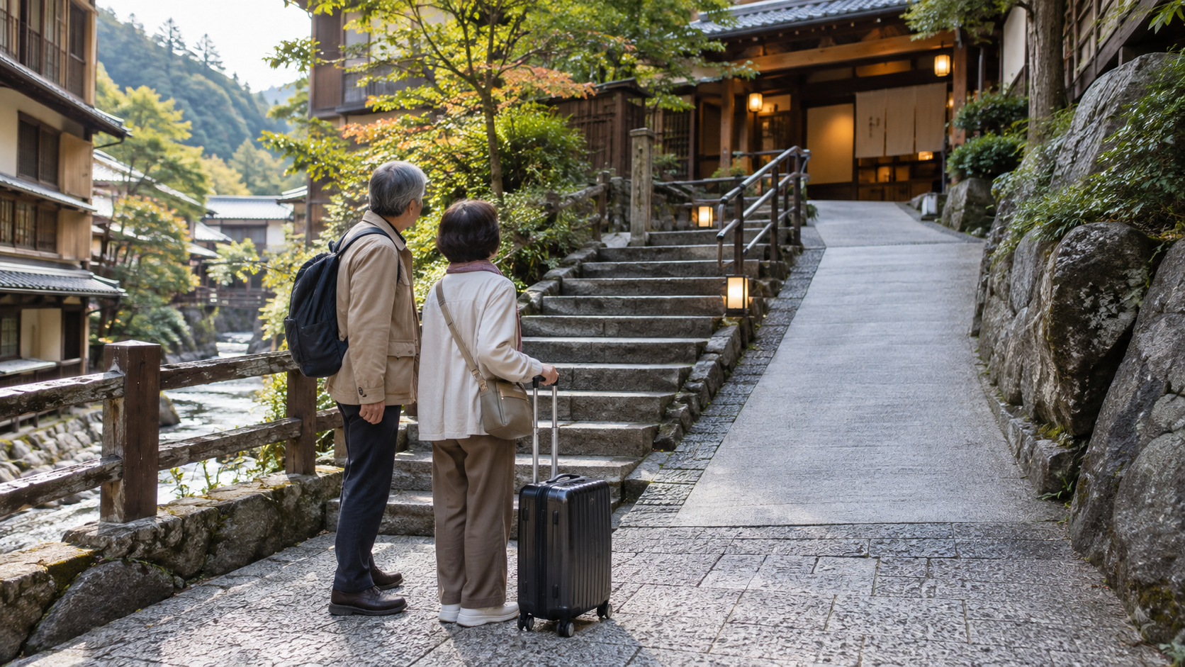 駅近の旅館でも後悔するのは、徒歩時間や写真だけで決めてしまうからのイメージ